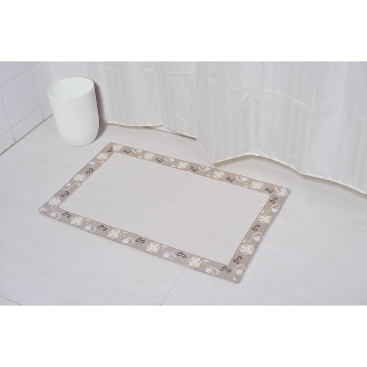 Tapis de salle de bain collection Chic - 50 x 80 cm - Beige