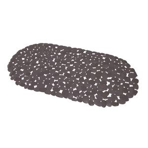 Tapis fond de baignoire anti-glisse galets - 69 x 36 cm - Marron taupe