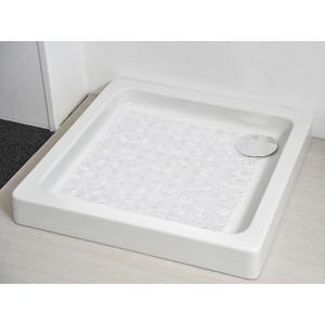 Tapis fond de douche anti-glisse - 50 x 50 cm - Transparent