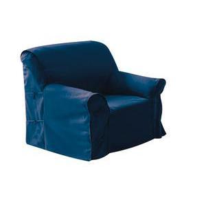 Housse de fauteuil 100 % coton - L 270 x l 90 cm - Différents coloris - Gris anthracite