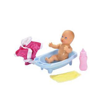 Bébé + baignoire + accessoires  - Rose, Bleu