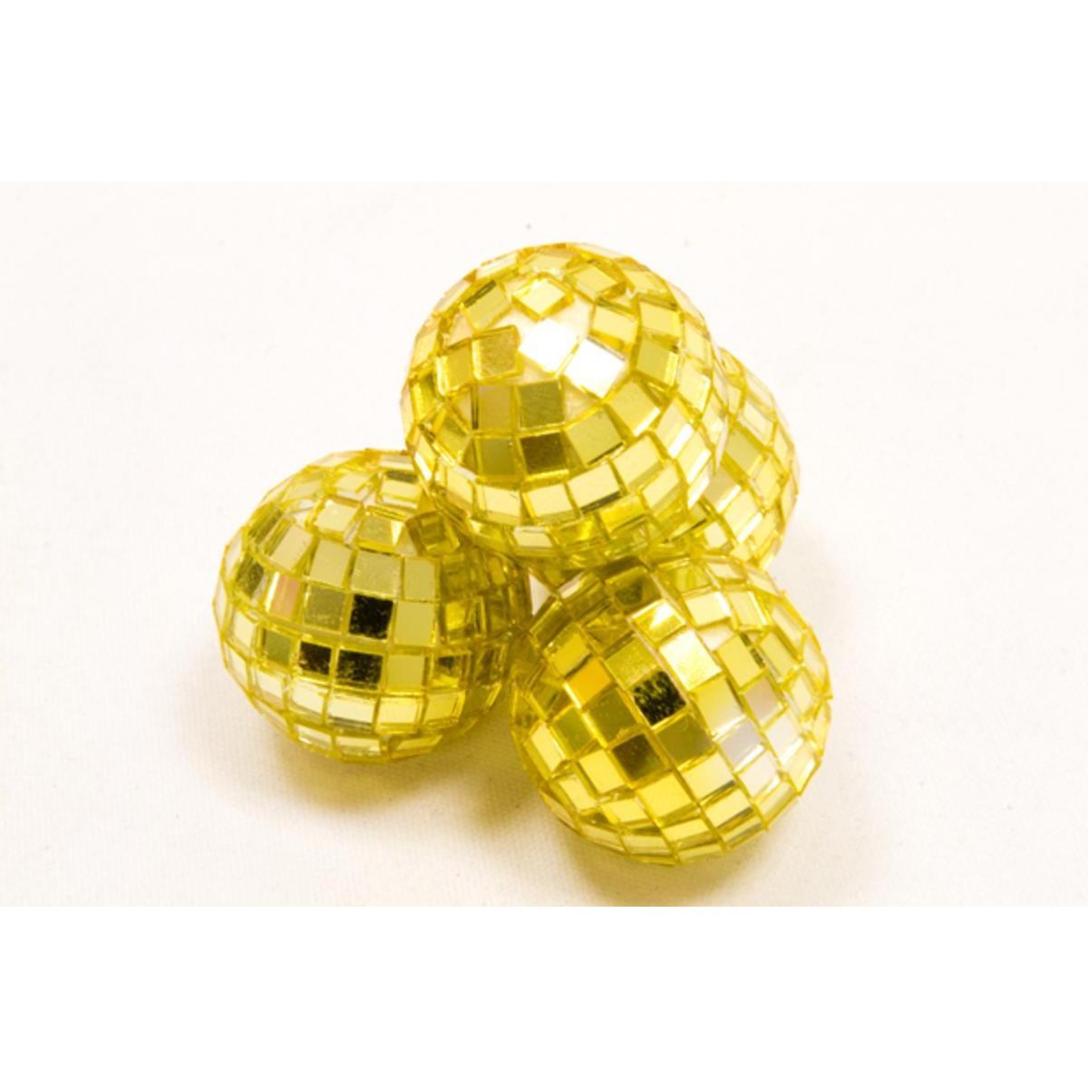 boules a facettes x 4 ( 3,5 cm) or