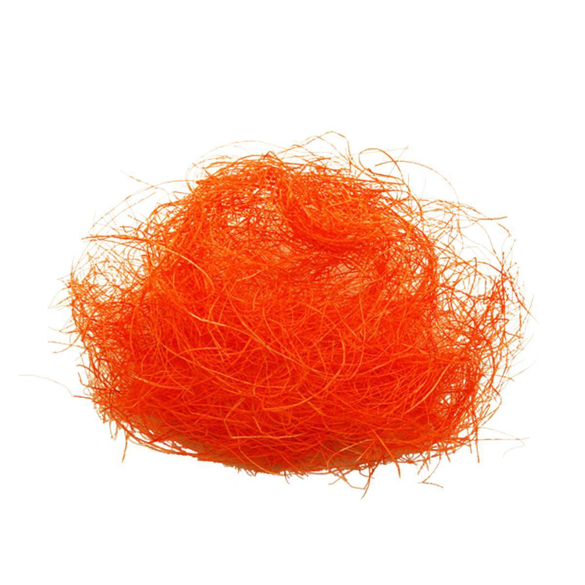 Fibre de Sisal tressé décorative - Sisal tressé - 24 g - Orange