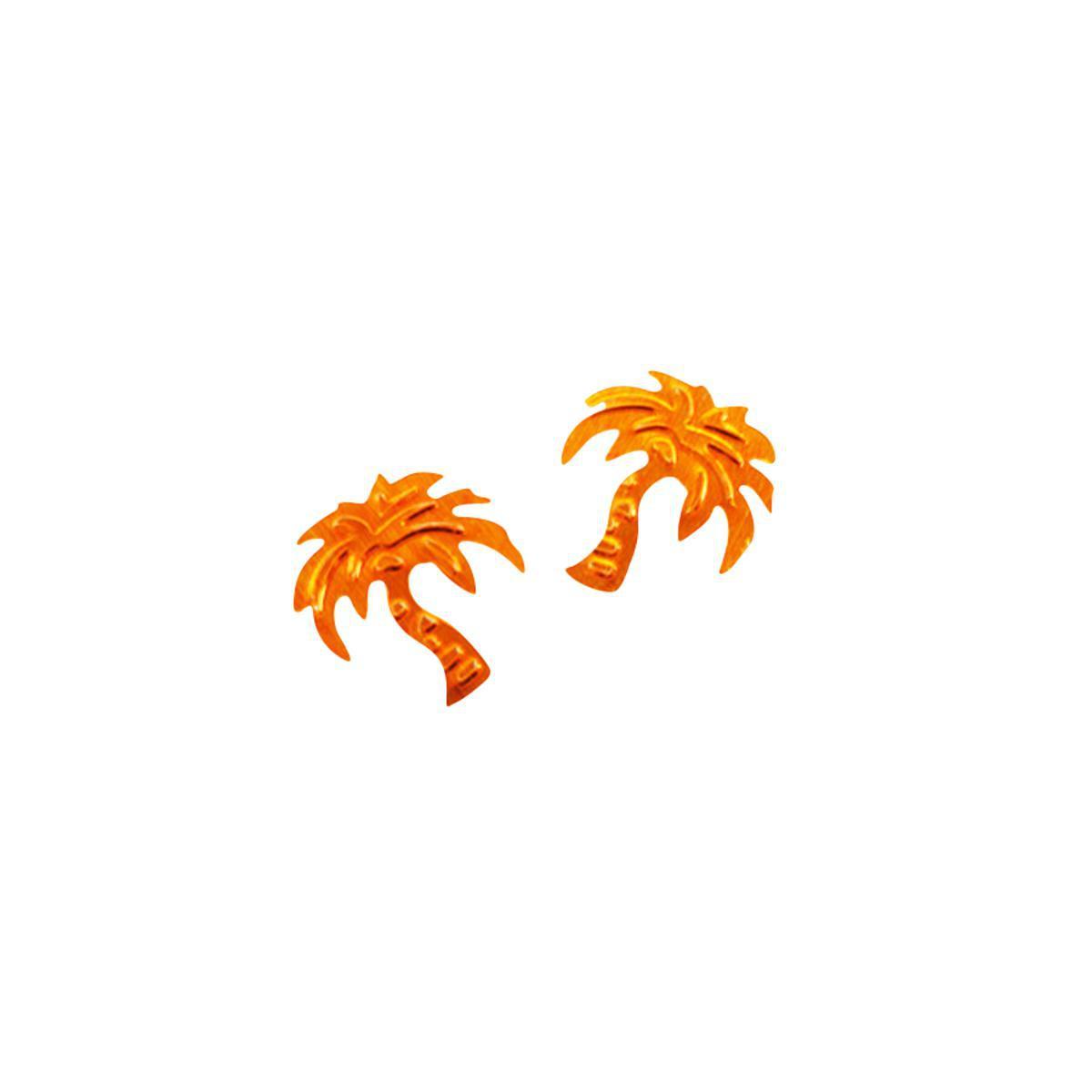 Confettis de table palmier - Plastique - 10 gr. - Orange