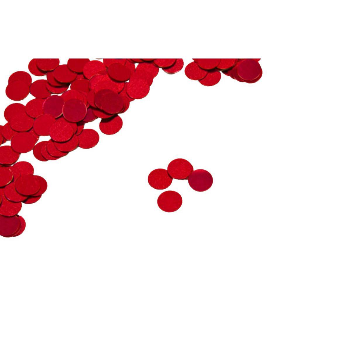 Confettis de table pastille - Plastique - 10 gr. - Rouge bordeaux