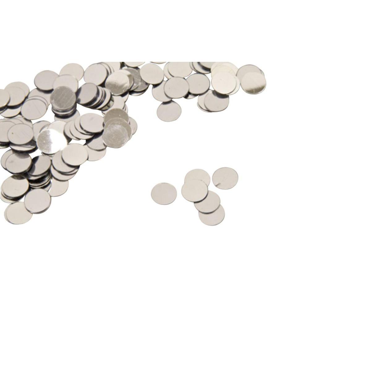 Confettis de table pastille - Plastique - 10 gr. - Gris argent