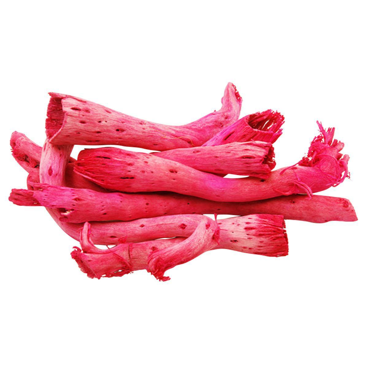 Sachet de bâtons de bois flotté décoratif coloré - 50 gr. - Rose fushia