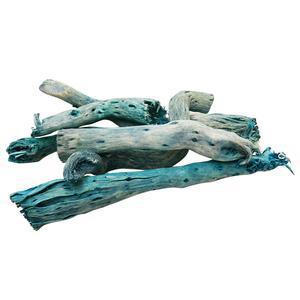 Sachet de bâtons de bois flotté décoratif coloré - 50 gr. - Bleu turquoise
