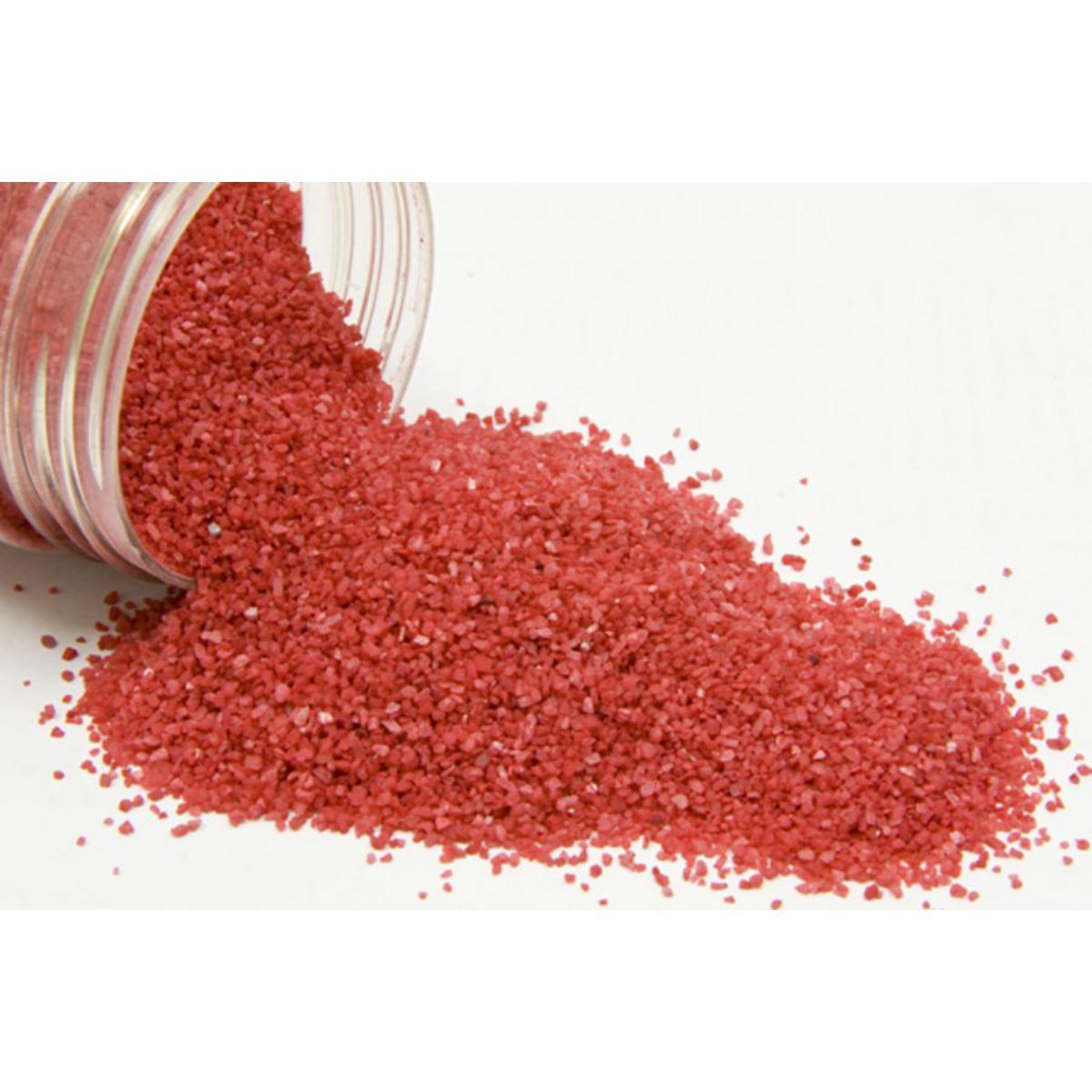 sable de couleur ( 1-2mm) en boite couvercle (400grs) rouge