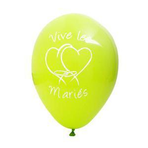 ballon imprime "vive les maries" 25-32 cm (x 8)