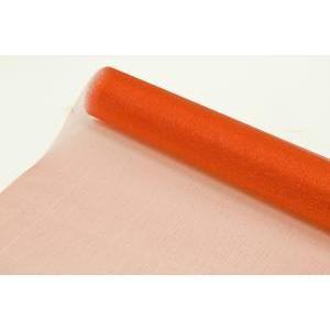 rouleau chemin de table organza 28cm x 5m rouge