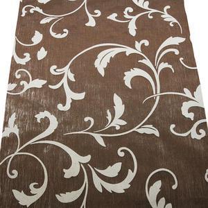 Chemin de table en organza à motifs arabesque - 28 cm x 5 m - Blanc