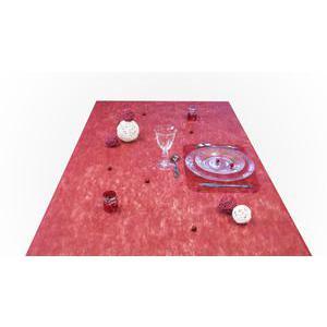 Rouleau intissé uni filmé - Tissu - 150 cm x 10 m - Rouge bordeaux