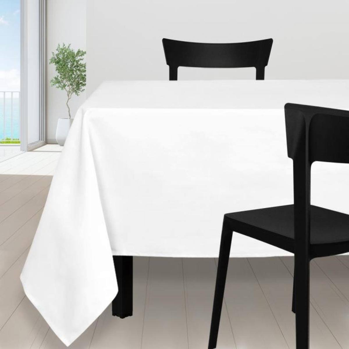 Nappe antitache rectangle - 140 x 240 cm - Alix blanc