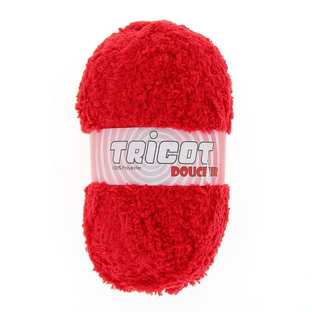 Pelote - 100% polyester - 50 g - Rouge