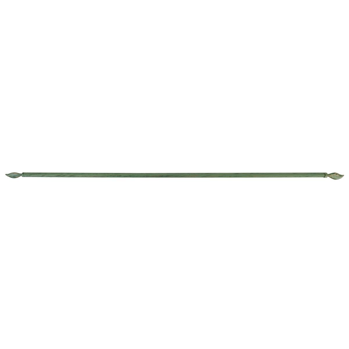 Tringle extensible 60 - 80 cm - Finition feuille - Couleur vert et or