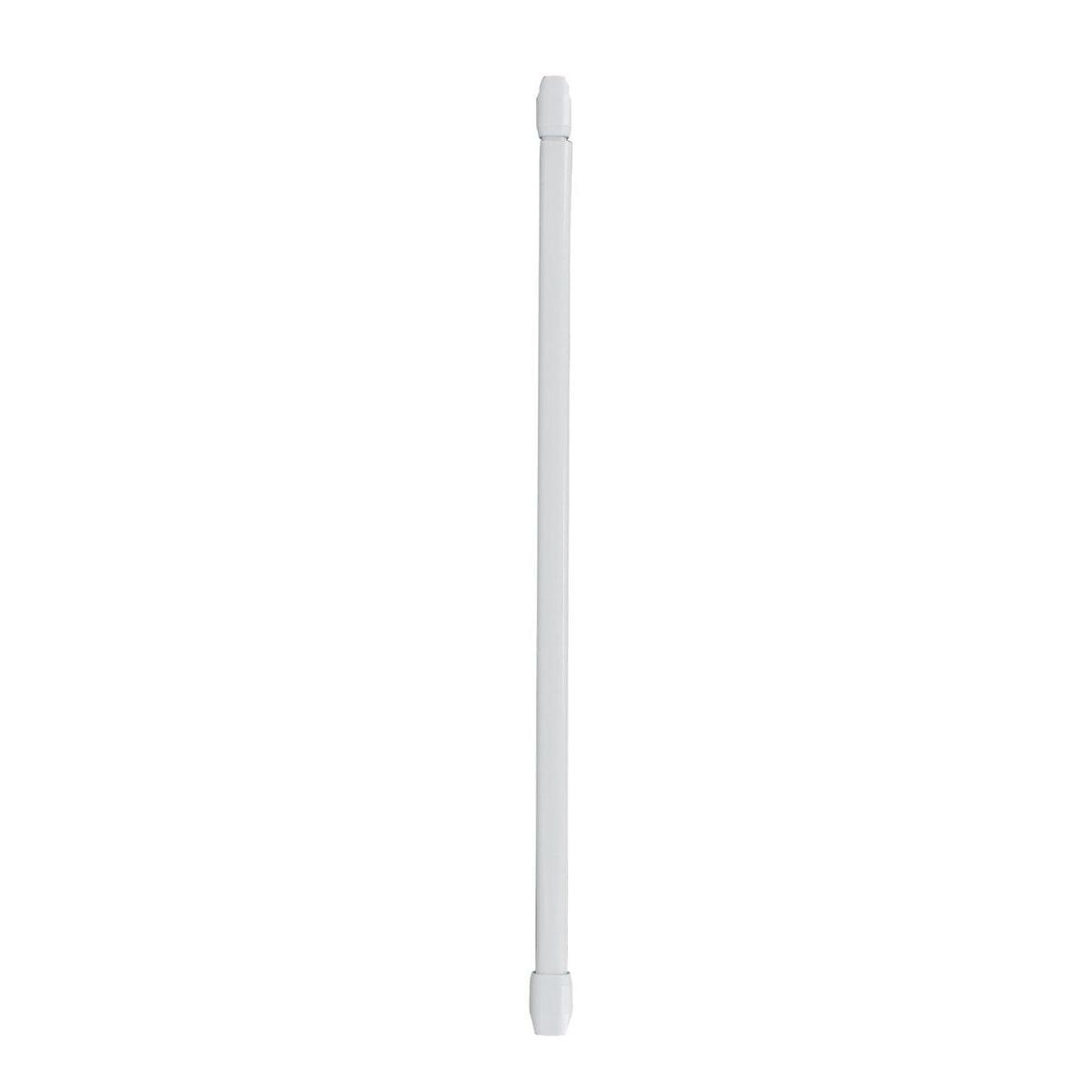 2 tringles extensibles ovales - 80 à 110 cm - Blanc