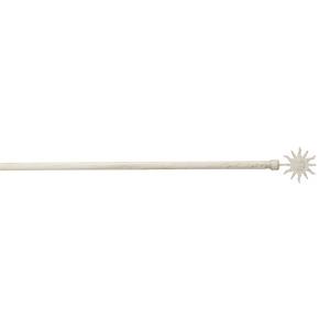 Kit tringle extensible de 120 - 210 cm - Finition soleil - Couleur ivoire