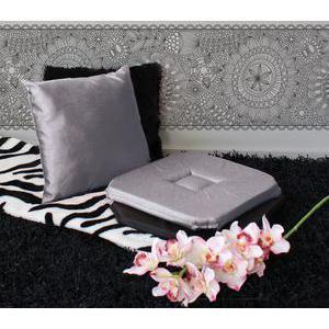 Galette de chaise - 100% polyester - 40 x 40 cm - Gris