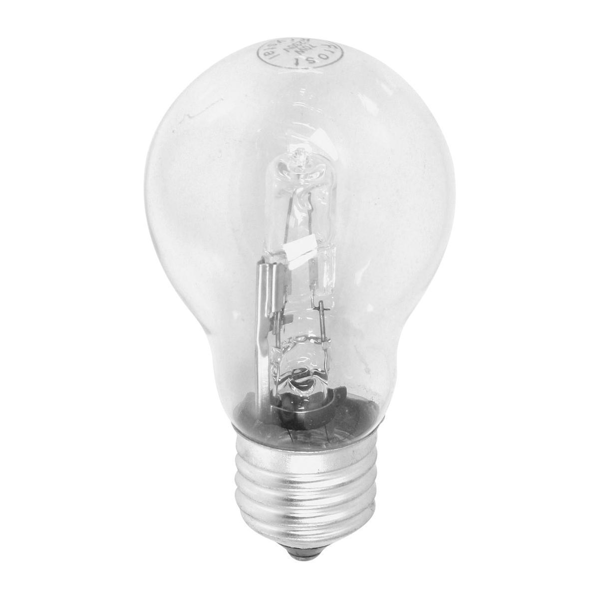 Ampoule halogène standard E27 - 12 x 5.5 x 14 cm - Transparent