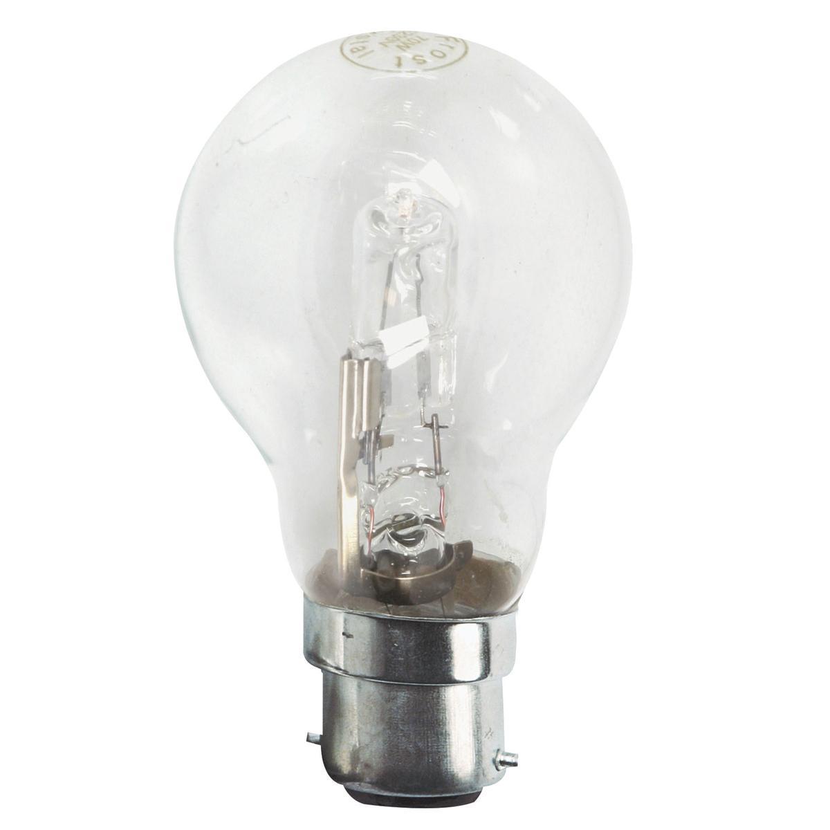 Ampoule halogène standard B22 - 9.8 x 5.5 x 5.5 cm - Transparent