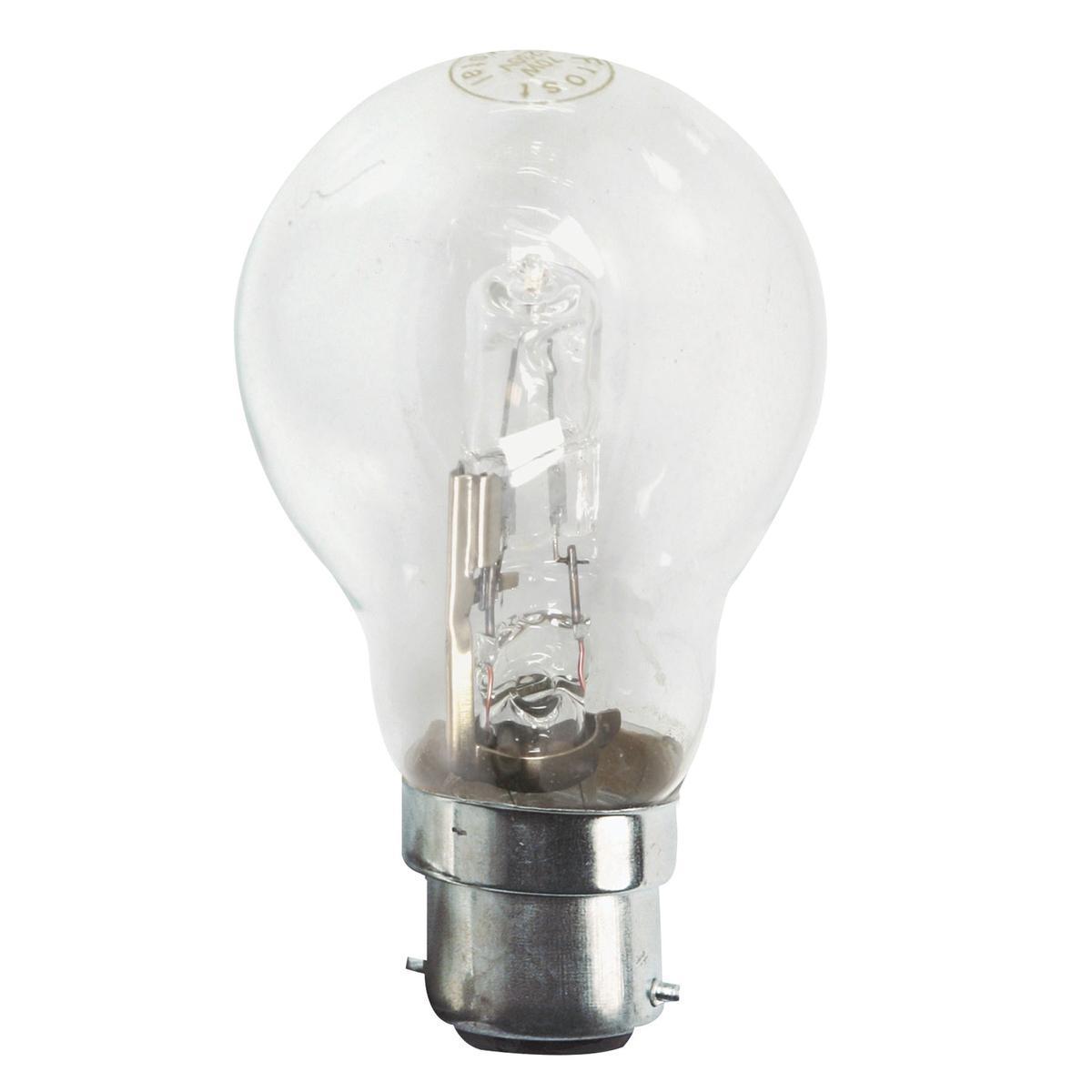 Ampoule halogène standard B22 - 9.7 x 5.5 x 5.5 cm - Transparent