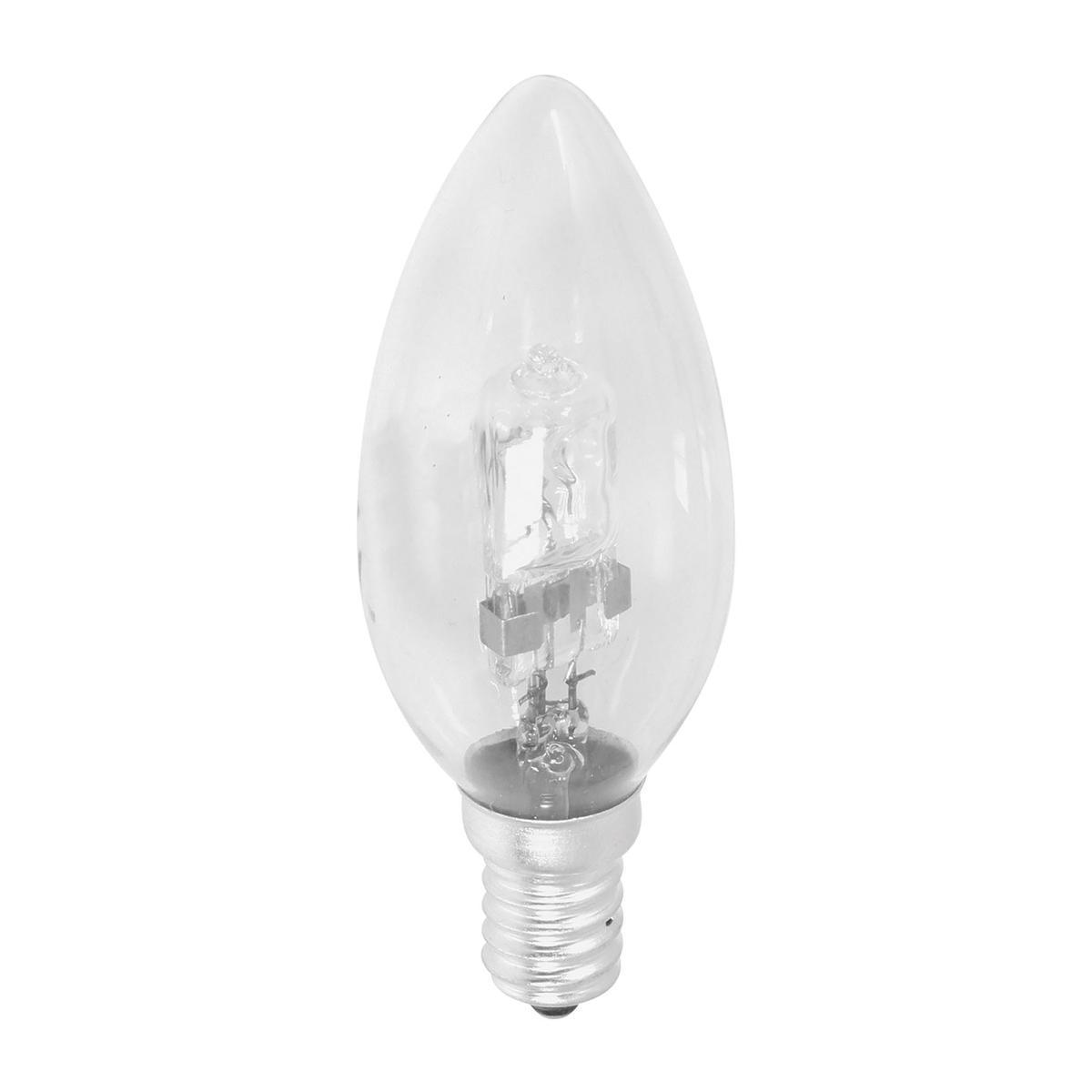 Ampoule halogène bougie E14 - 10 x 3.5 x 3.5 cm - Transparent