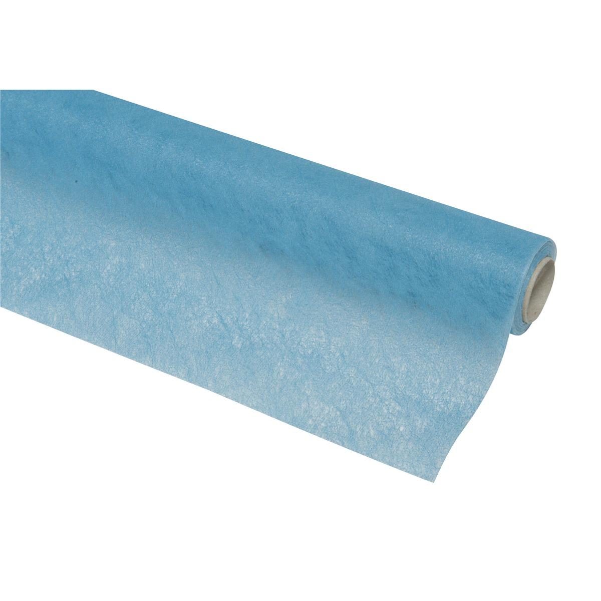 Chemin de table non tissé - 4,8 x 0,4 m - Intissé (soft) - Bleu