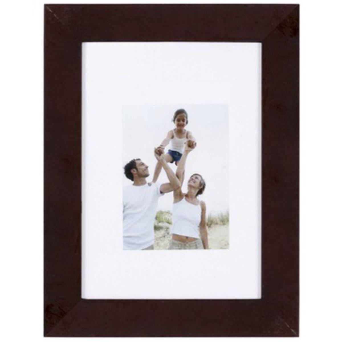 Porte-photo Optimo en MDF - Wenge -  22 x 17 cm - Marron