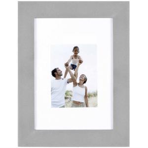 Porte-photo Optimo alu et MDF - 34 x 24cm - gris