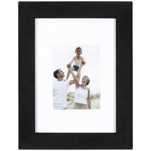 Porte-photo Optimo noir et MDF - 19 x 14 cm - Noir