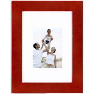 Porte-photo en optimo rouge et MDF - 34 x 24cm - rouge