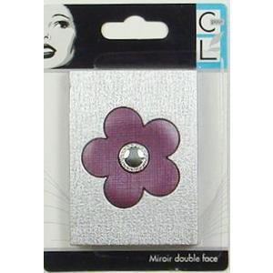 Miroir de sac double-face - Taille standard - Violet