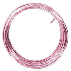 Fil - Aluminium - Longueur 2 m - Rose