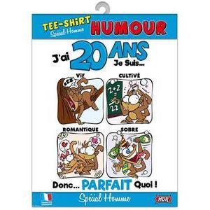 Tee-shirt humoristique pour homme Anniversaire 20 ans en coton - TU