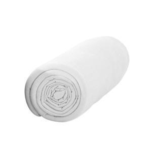 Drap housse pour matelas 100% coton - 90 x 190 cm - Blanc chantilly