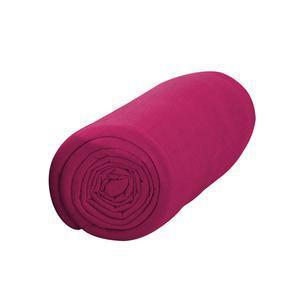 Drap housse pour matelas 100% coton - 140 x 190 cm - Rose jus de myrtille