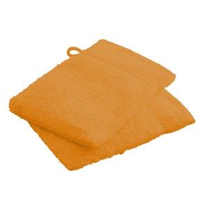Paire de gants de toilette - 16 x 22 cm - Orange vendange