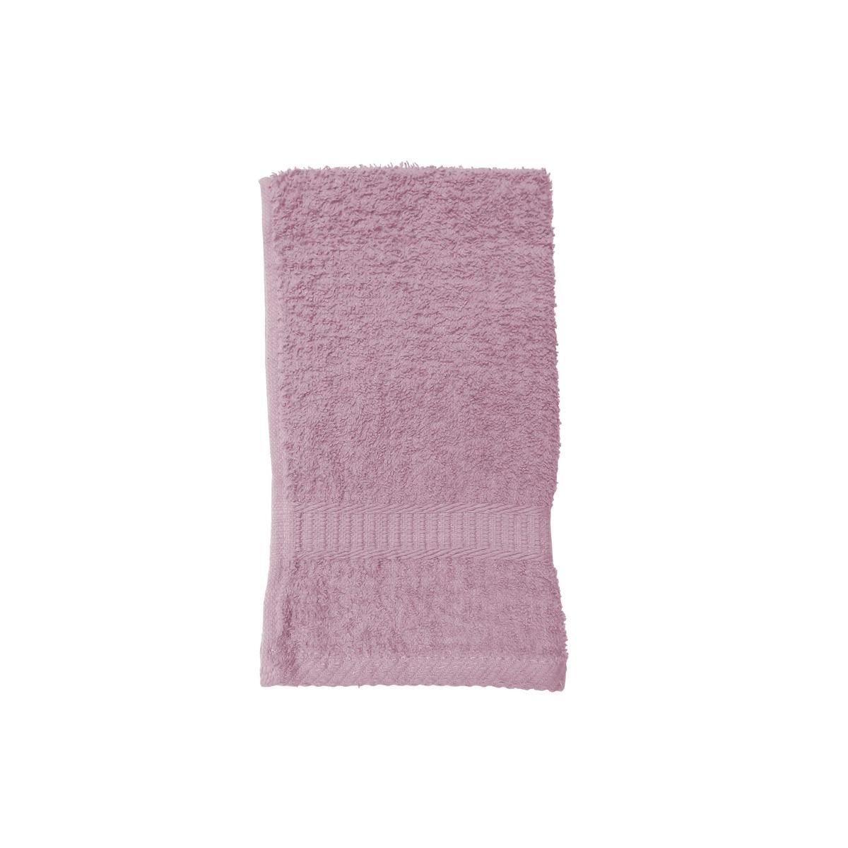 Serviette de toilette - 30 x 50 cm - Rose poudre de lilas