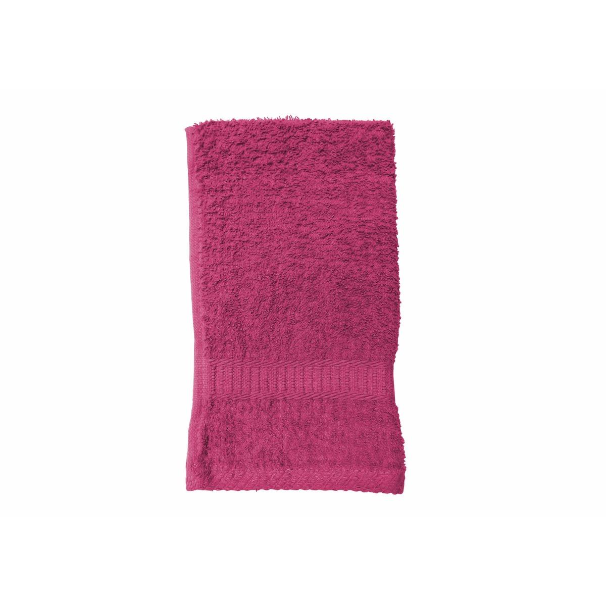 Serviette de toilette - 30 x 50 cm - Rose jus de myrtille