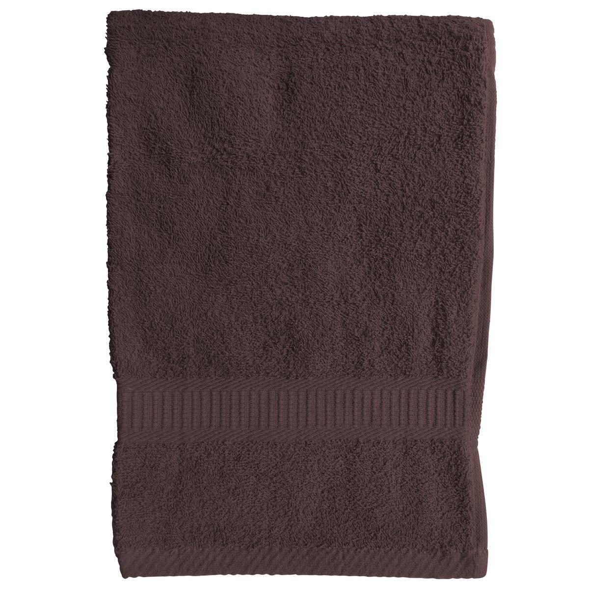 Serviette de toilette - 50 x 90 cm - Marron cacao