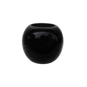Vase boule - Céramique - Diamètre 20 cm x H 18cm - Noir