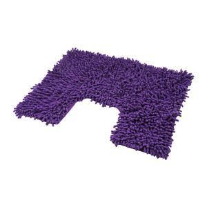 Contour WC en coton - 50 x 40 cm - Violet aubergine