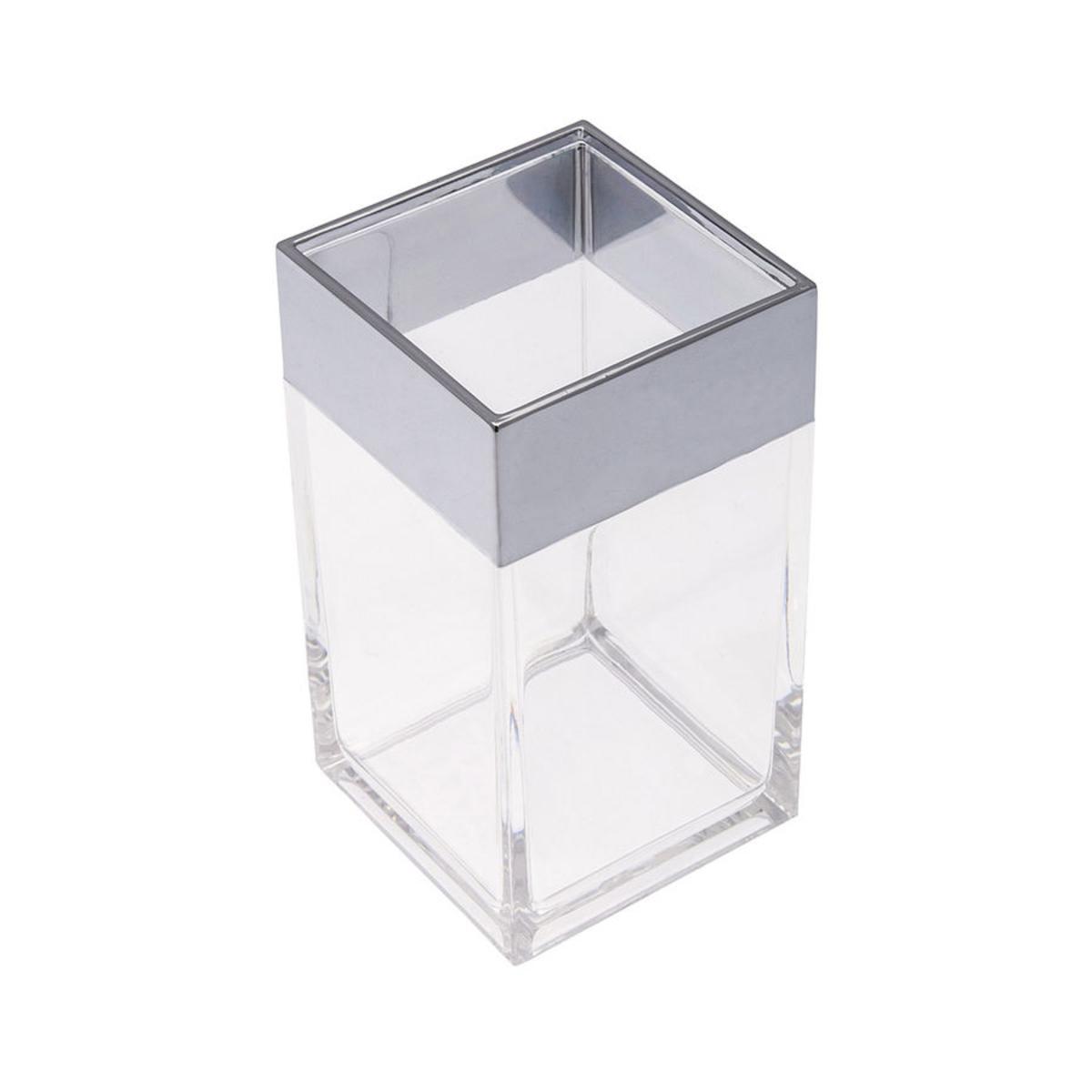 Gobelet - Plastique - 6 x 6 x 11 cm - Blanc