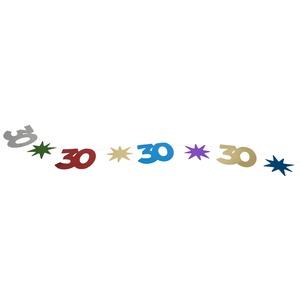 Guirlande fil Anniversaire 30 ans - 30 m - Multicolore