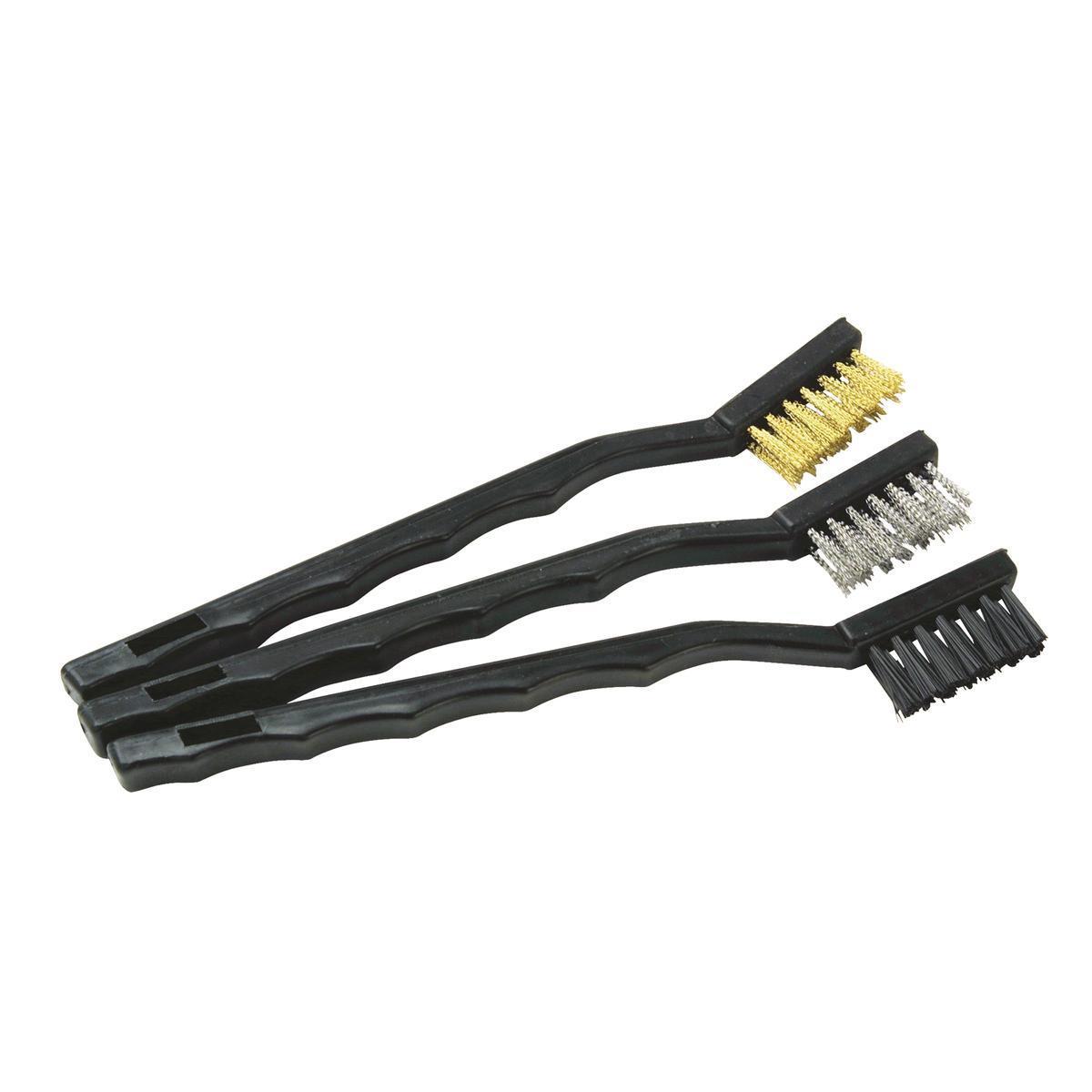 3 brosses métalliques - 26.5 x 2 x 12 cm - Noir