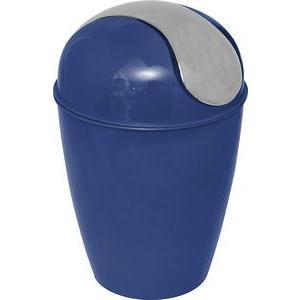 Poubelle conique avec couvercle 5,6 L - Bleu marine