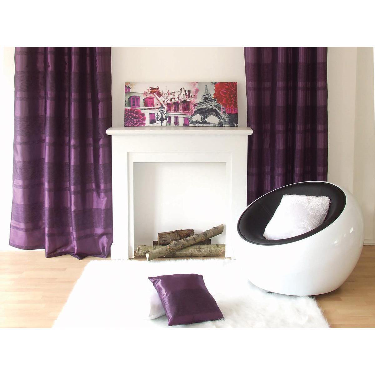 Coussin- 100% polyester - 40 x 40 cm - Violet