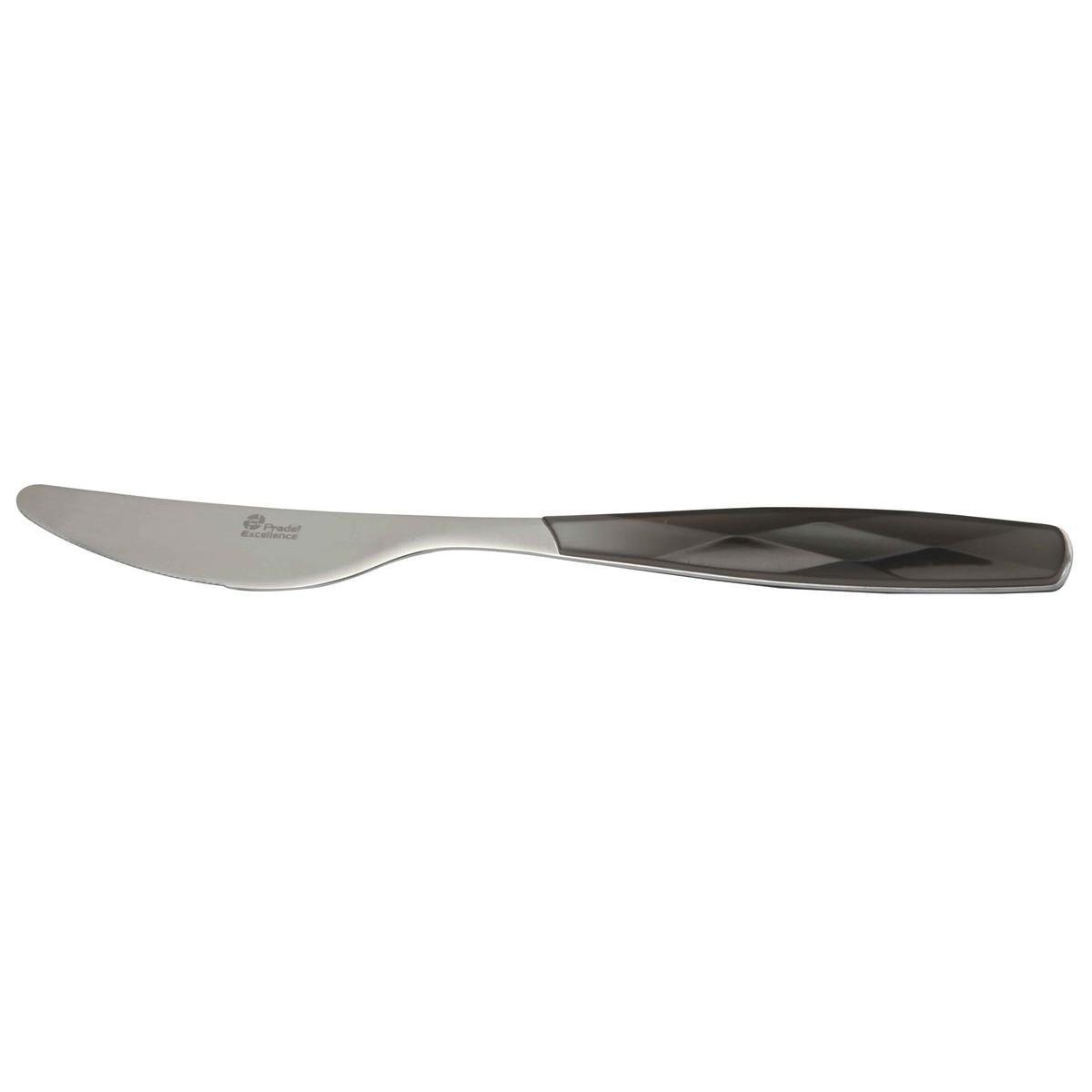 Couteau de table excellence - Acier inoxydable - 22,5 cm - Gris