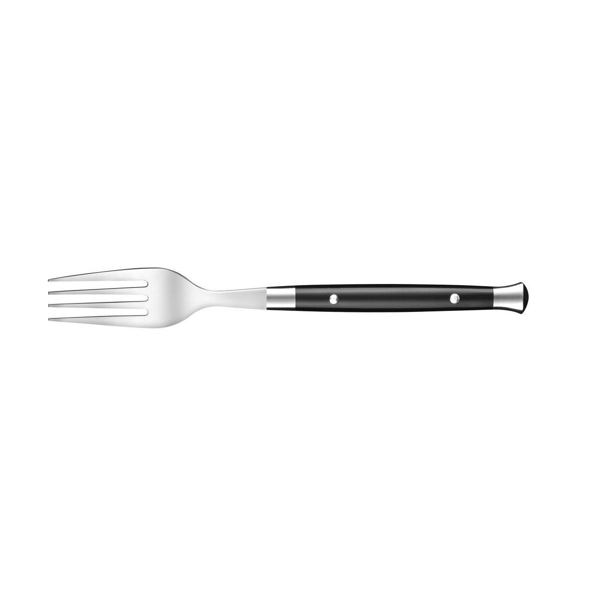 Fourchette table bistro - Acier inoxydable - 20 cm - Noir